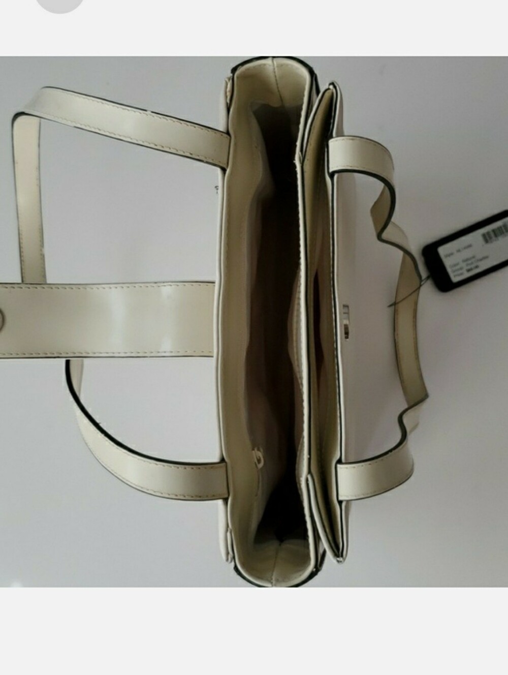 Guess Vintage Y2K Creamy Off White Shoulder Bag Purse - Picture 5 of 10